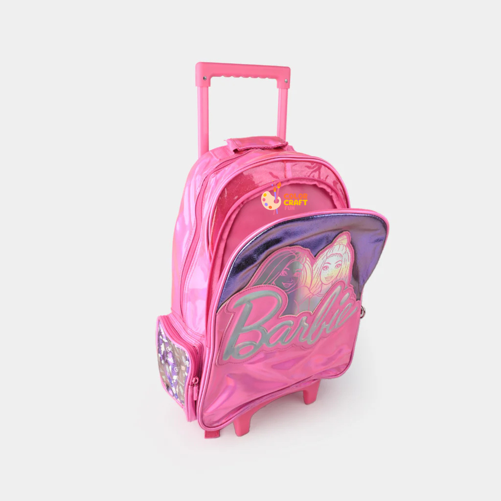 Orignal Smiggle Rolling Backpack/Trolley Bag for Kids BARBIE Size 19inch