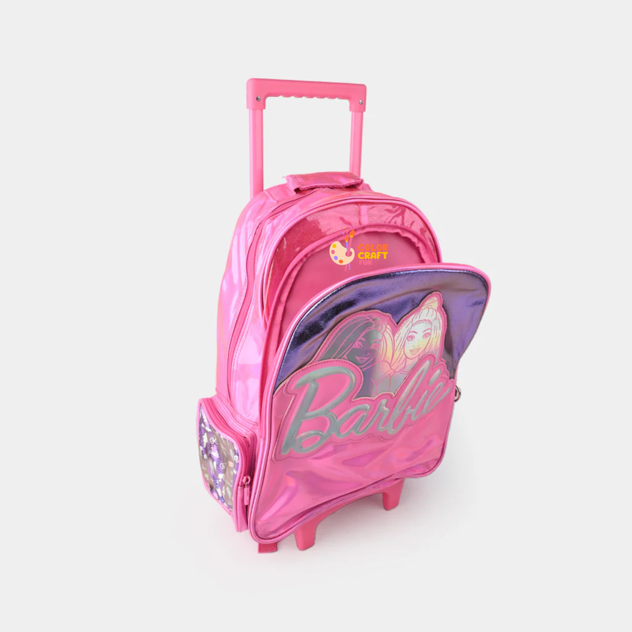 Orignal Smiggle Rolling Backpack/Trolley Bag for Kids BARBIE Size 19inch
