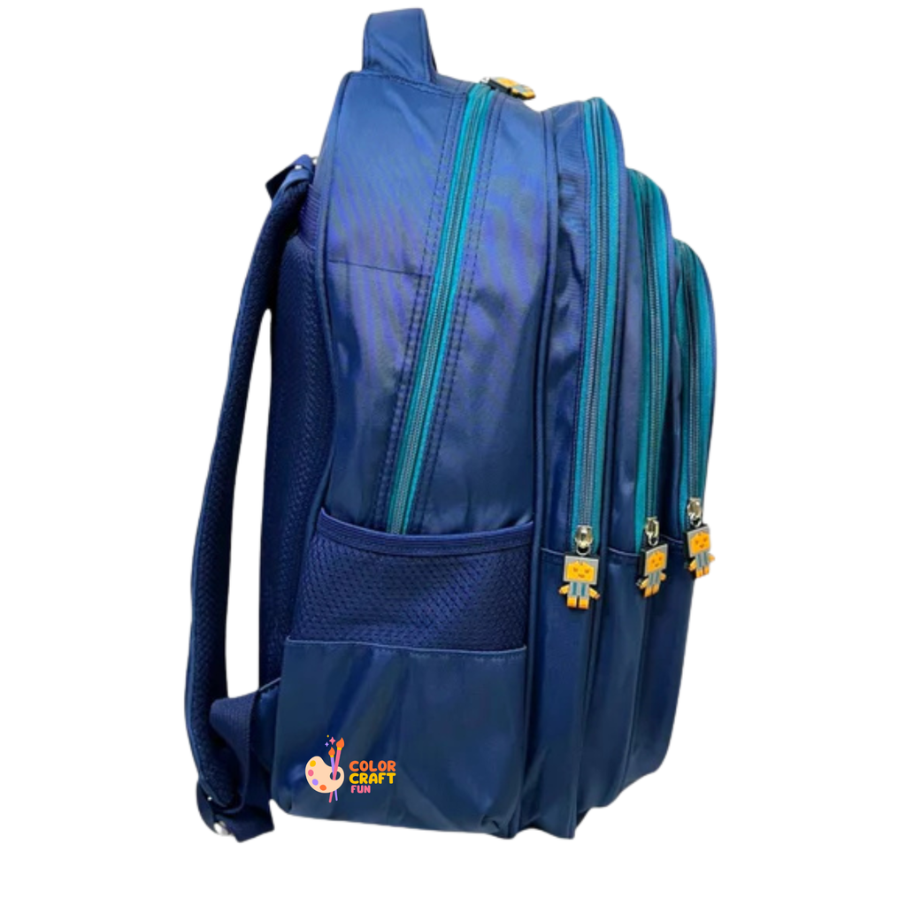 18 Inch 3D Minecraft School Bag For Grade 4 Till 8 Boys ( With Keychain )