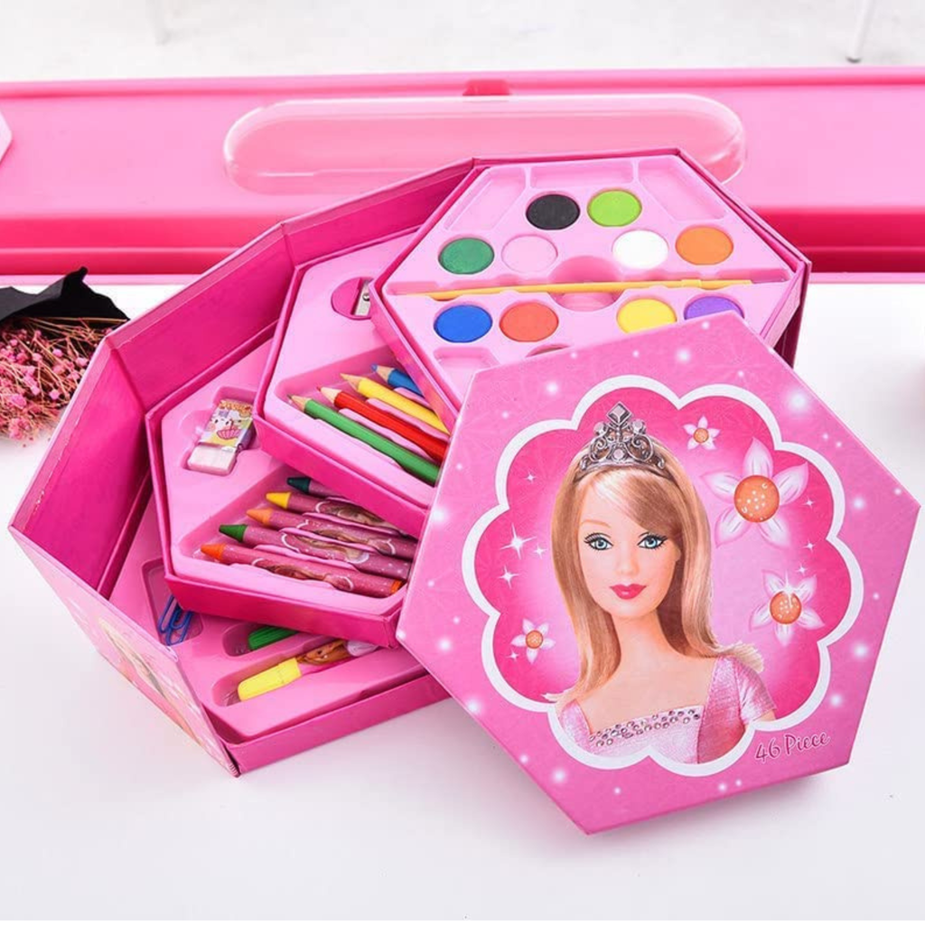 45-Piece Cartoon Artist Art Kits for kids girls & boys correctors