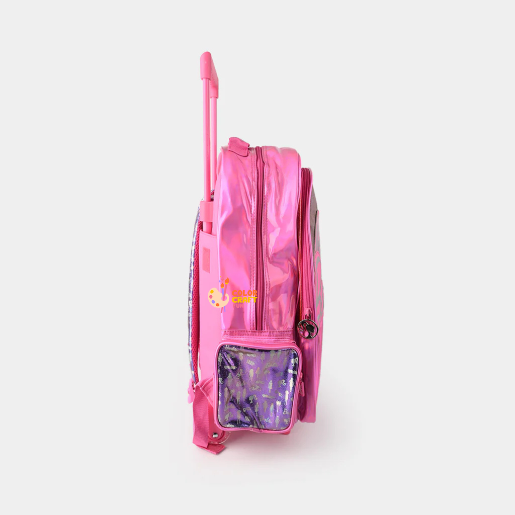 Orignal Smiggle Rolling Backpack/Trolley Bag for Kids BARBIE Size 19inch