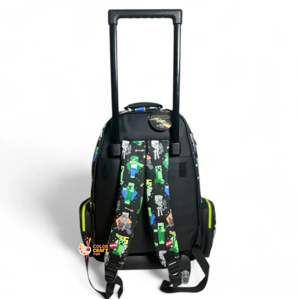 Original Minecraft 2 piece Trolley Bag bundle For Grade 1 Till 5 Boys