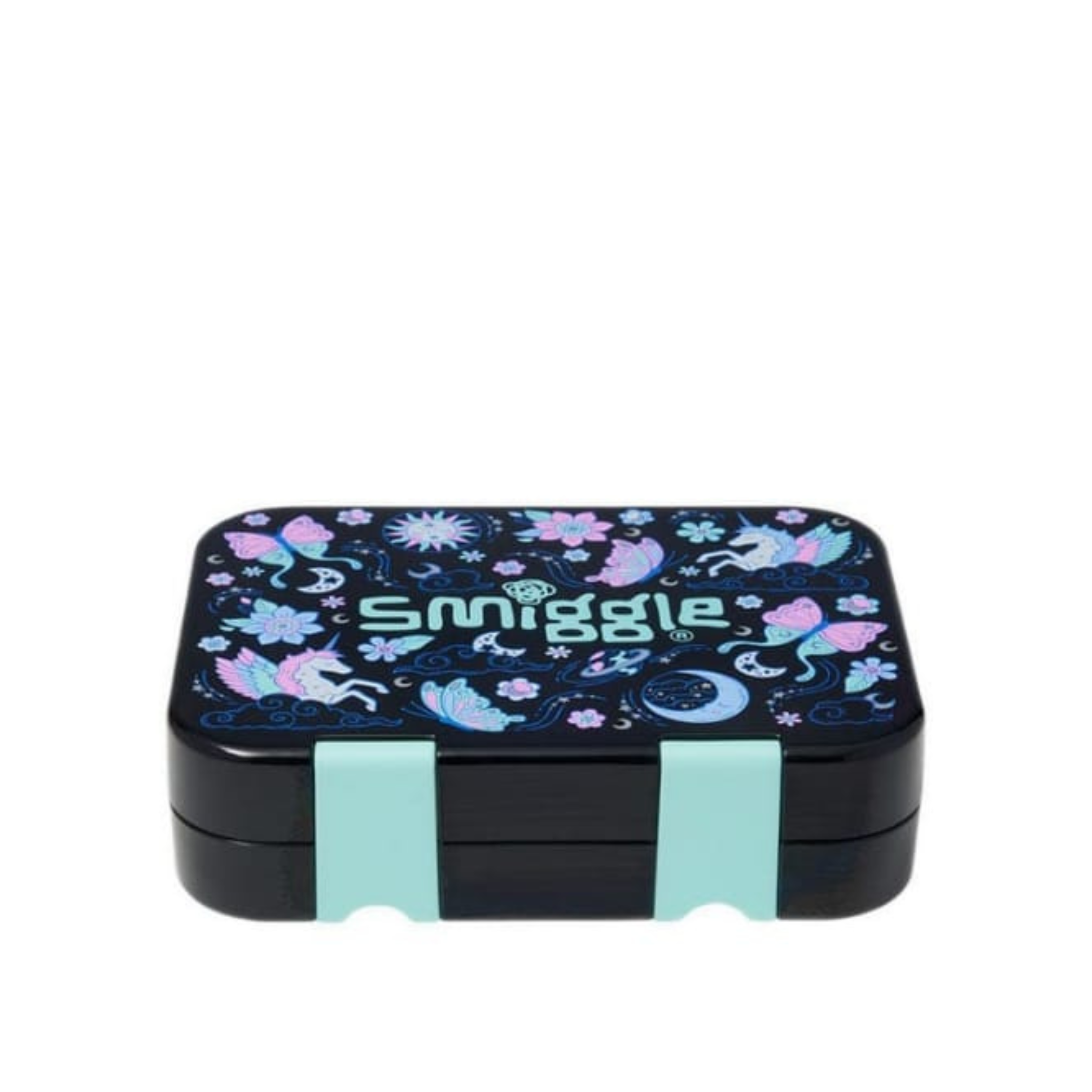 Smiggle Unicorn, Flowers & Butterflies Medium Bento Lunch Box for Kids – BPA-Free, Durable & Eco-Friendly