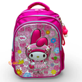 16 Inch 3D Melody School Bag For Grade 1 Till 3 Girls ( With Keychain )