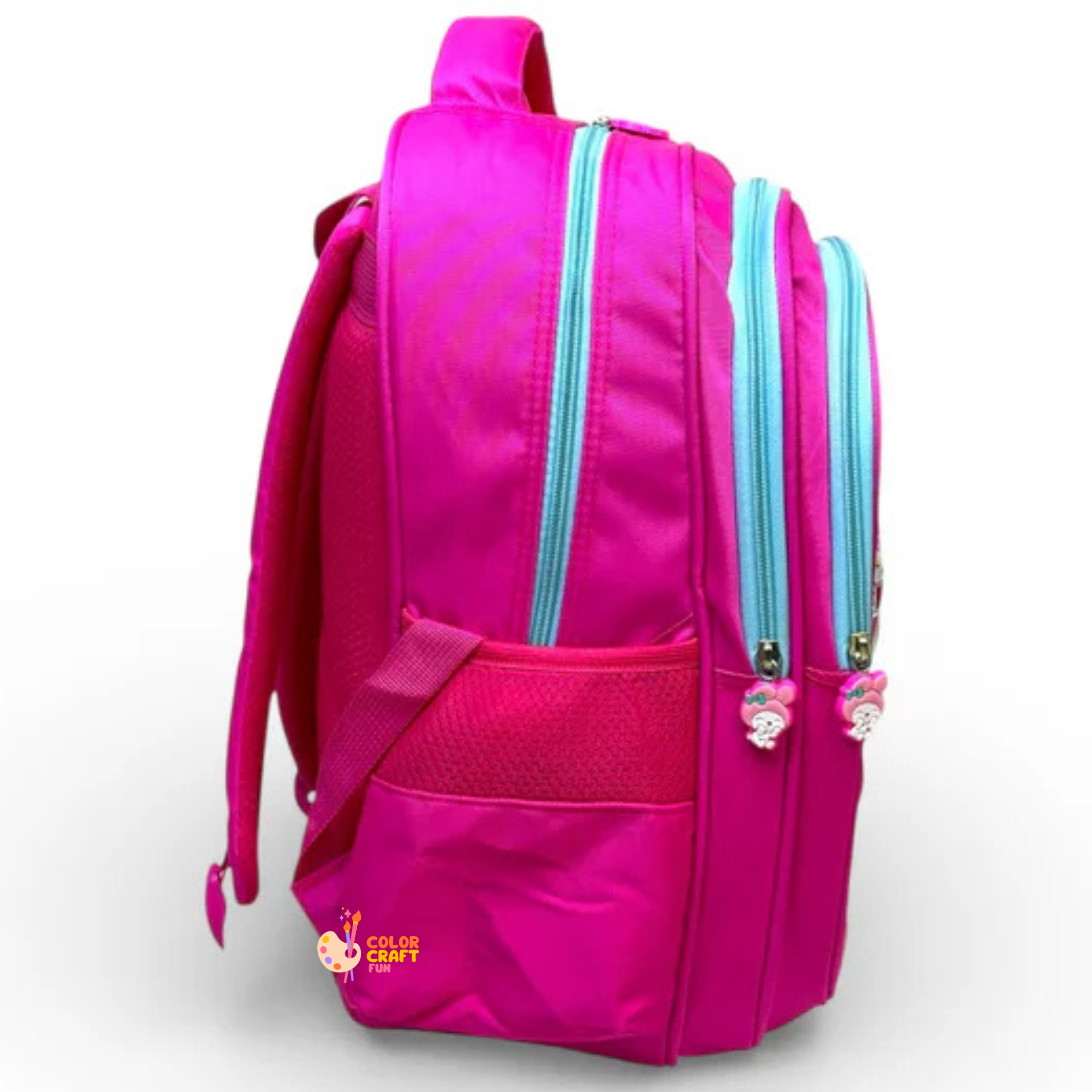 16 Inch 3D Melody School Bag For Grade 1 Till 3 Girls ( With Keychain )