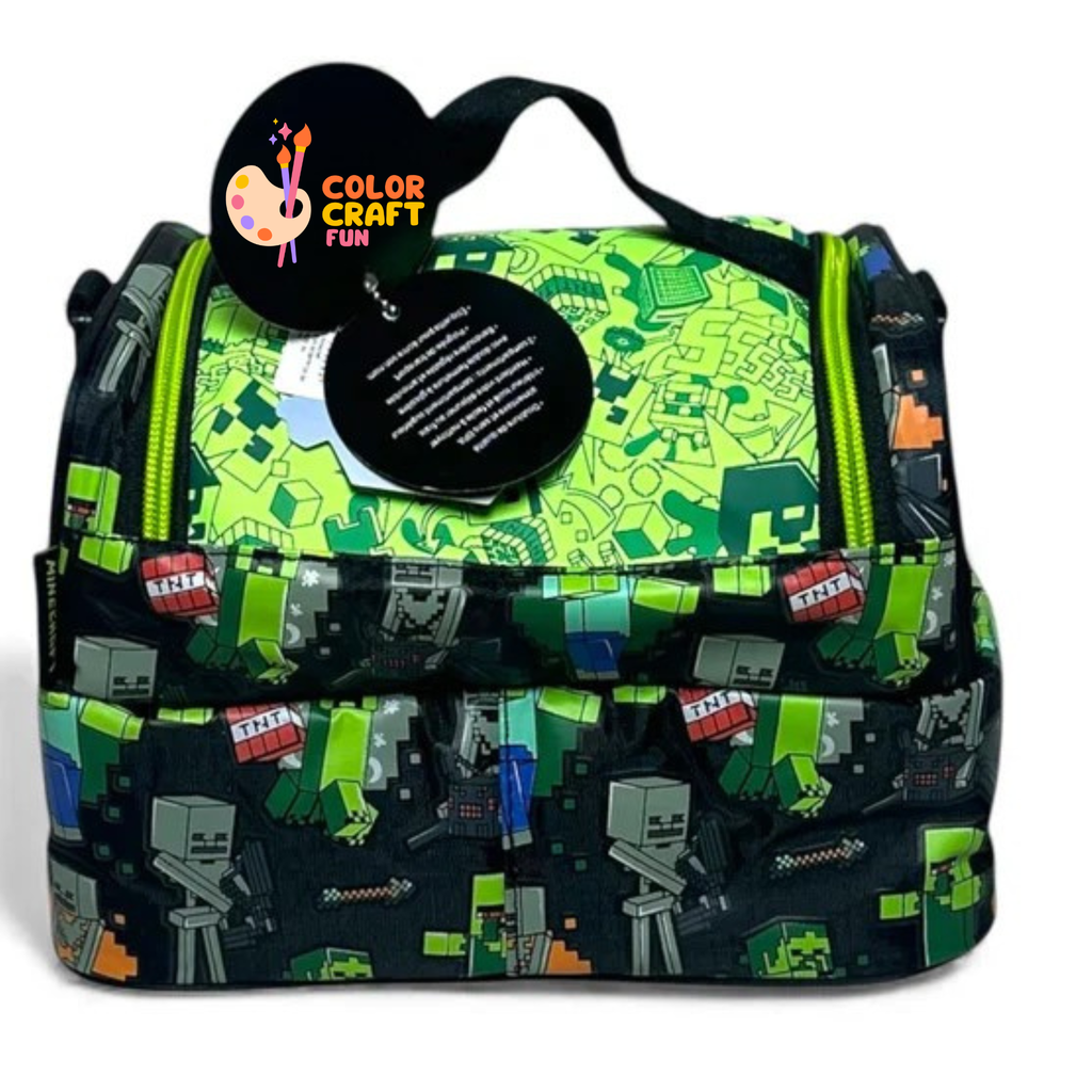 Original Minecraft 2 piece Trolley Bag bundle For Grade 1 Till 5 Boys