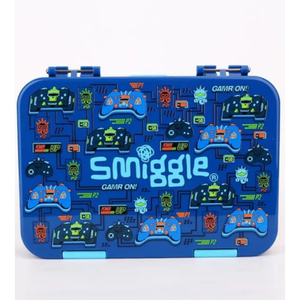 Smiggle Game On Medium Bento Lunch Box for Kids – BPA-Free, Durable & Eco-Friendly