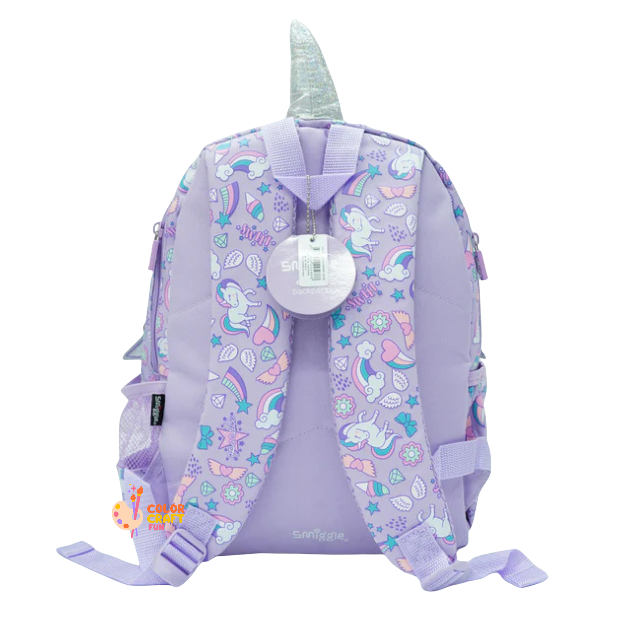 Smiggle 100% orignal Perple Unicorn school bag for kg class (14inch)