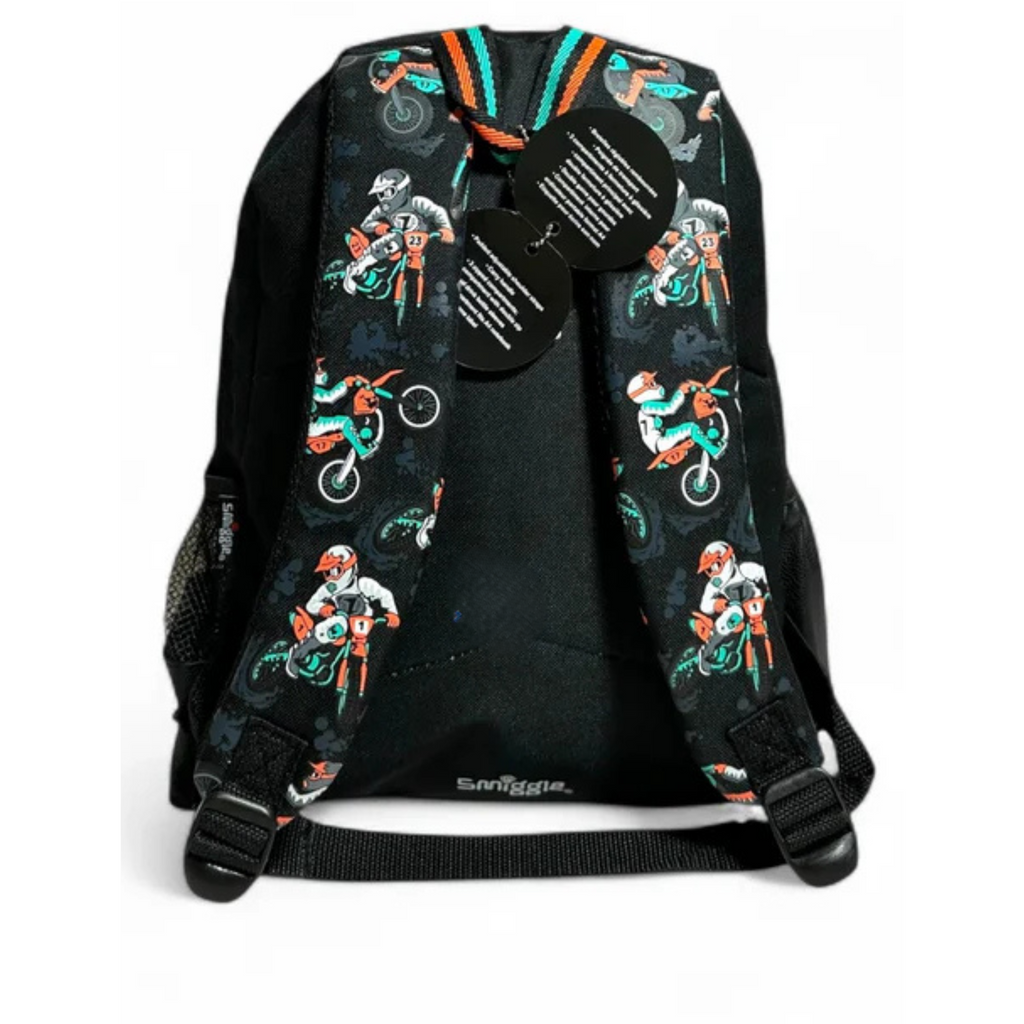 Smiggle 100% orignal Motercycle school bag for kg class (14inch)