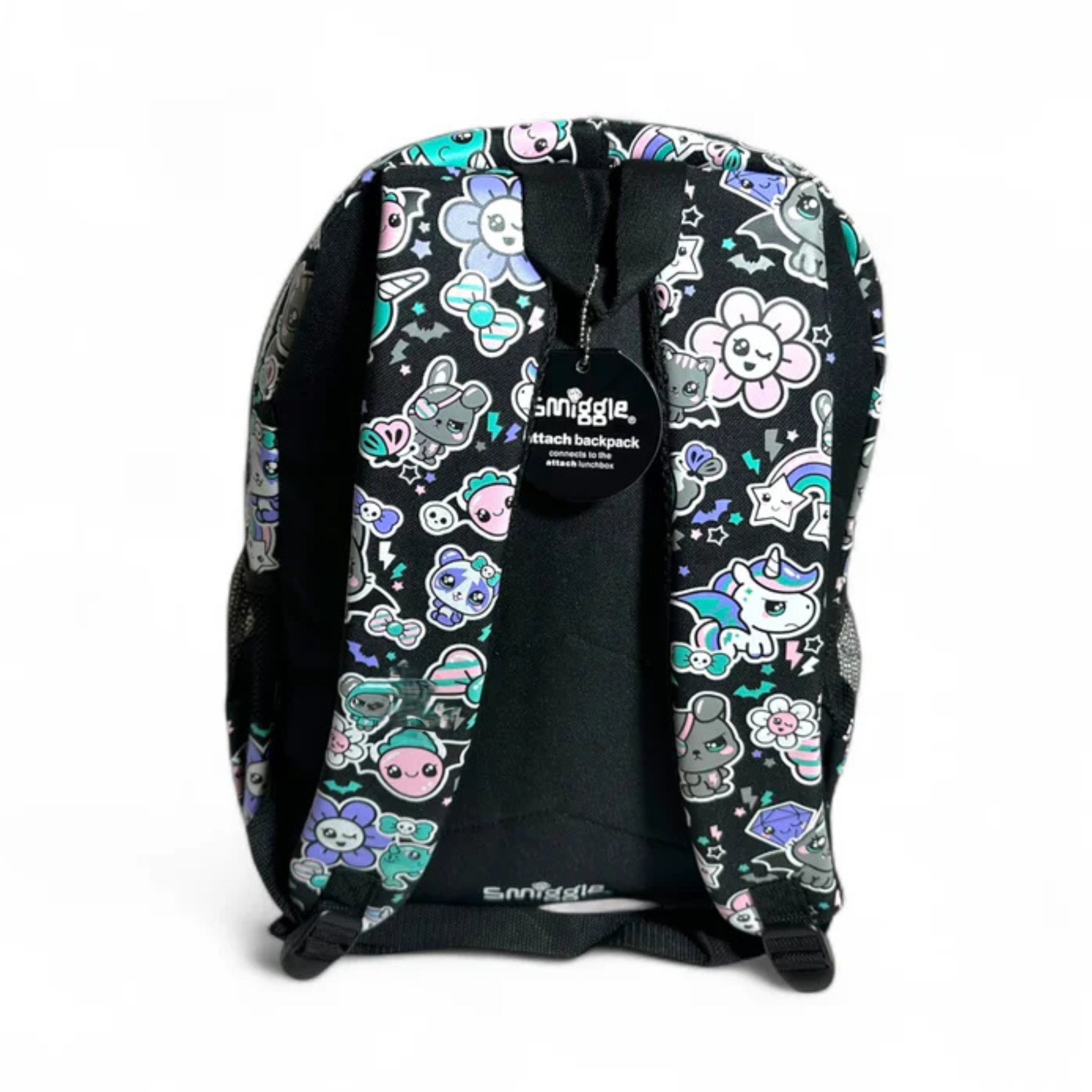 Smiggle Original 17 Inch Black Trailblazer Classic School Bag For Grade 1-5 Girls