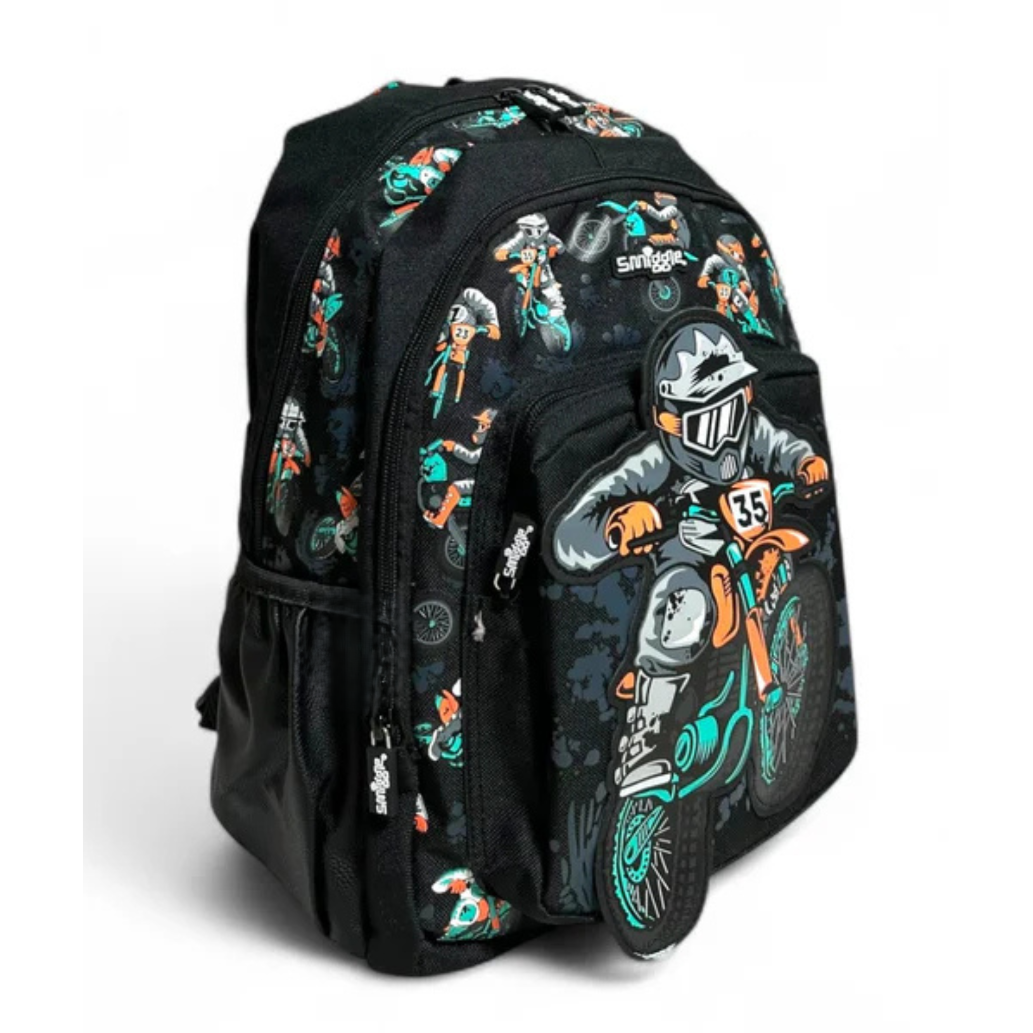 Smiggle 100% orignal Motercycle school bag for kg class (14inch)