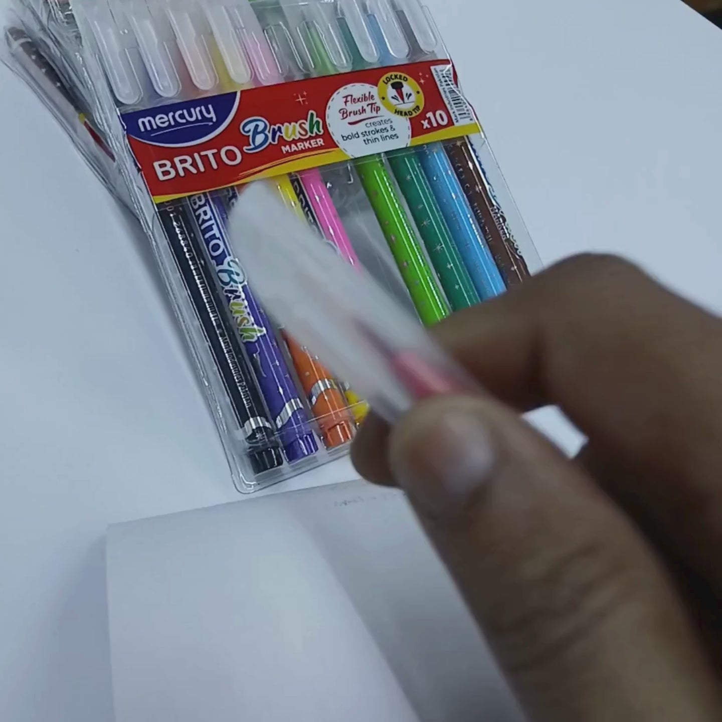 brush marker set of 12 colours