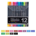 M&G Brush Tip 12 Colour Markers Set - Double Sided